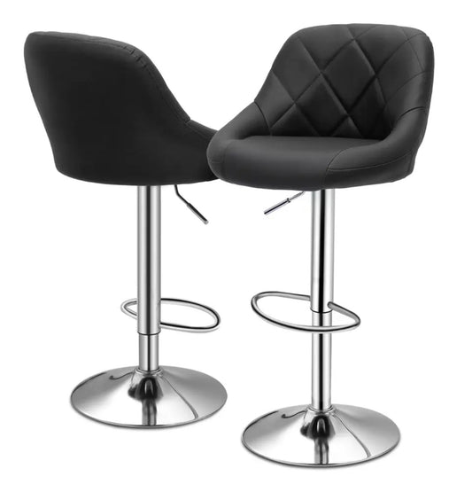 2 Black Bar Stools