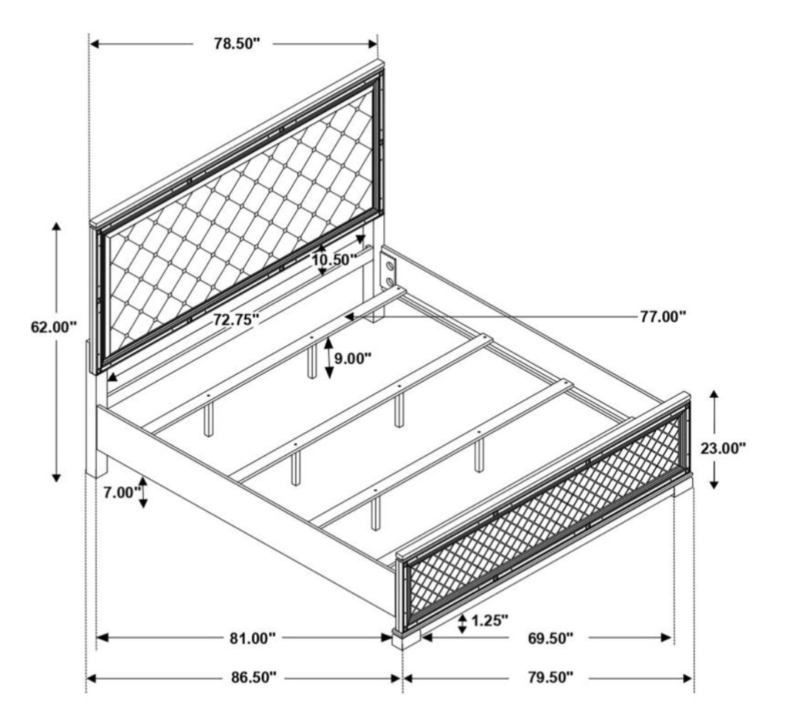 Eleanor Upholstered King Bed 223461KE
