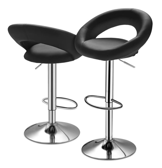 2 Black Bar Stools