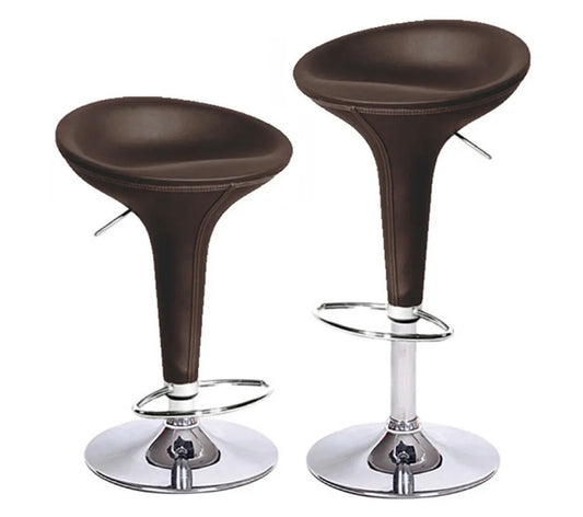 2 Brown Bar Stools