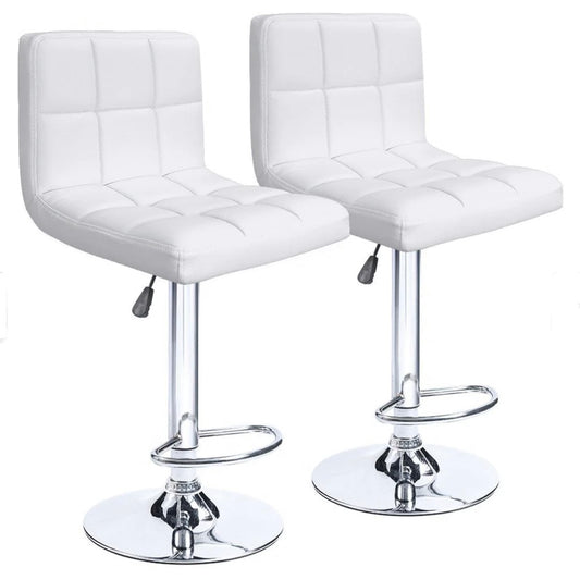 2 White Bar Stools