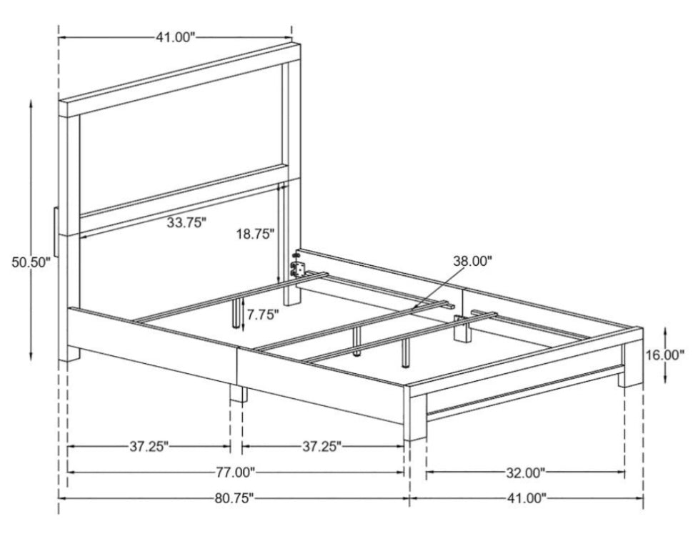 Sidney Twin Bed 223141T