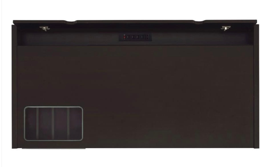 Halston 3-drawer Connect-it Office Desk Cappuccino 800982