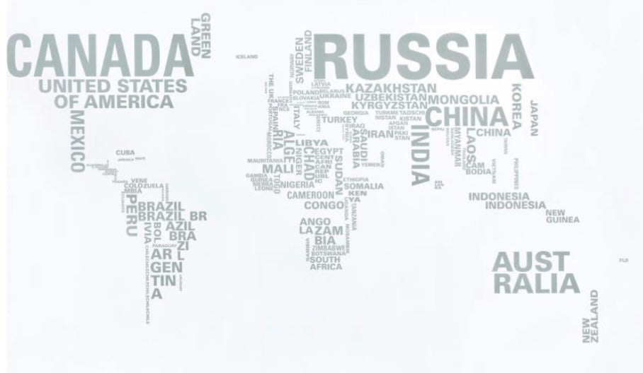 Patton World Map Writing Desk Nickel and Printed Clear 801504