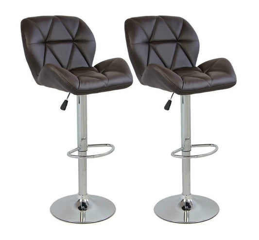 2 Brown Bar Stools