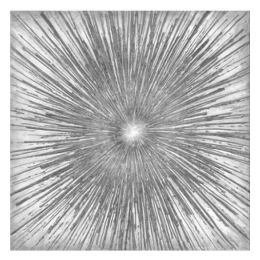 White Abstract Glass Wall Art SHYA1413