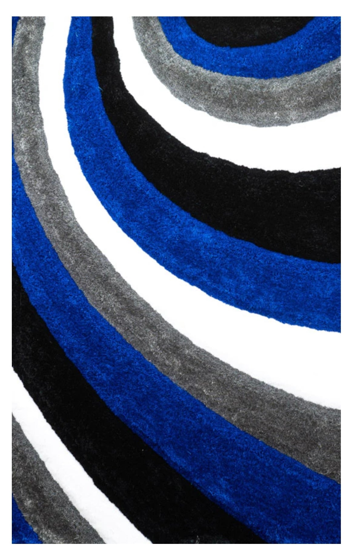 Blue Diagonal Area Rug SH1217BLUE