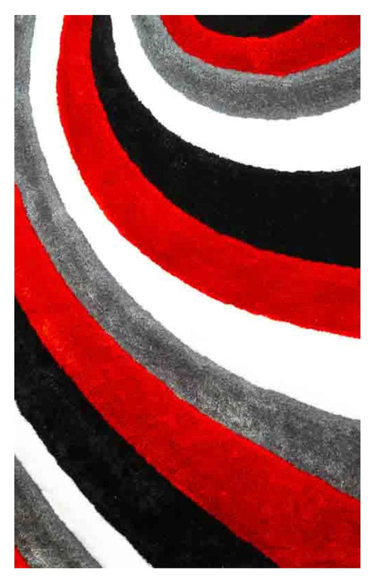 Red Diagonal Area Rug SH1217 RED