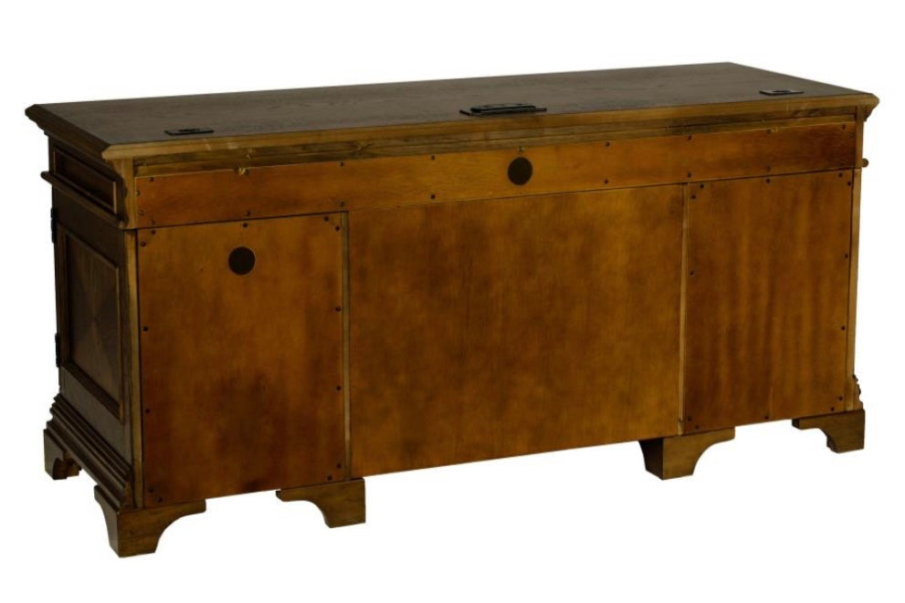 Hartshill Credenza with Power Outlet Burnished Oak 881282