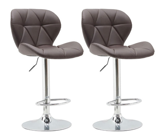 2 Brown Bar Stools