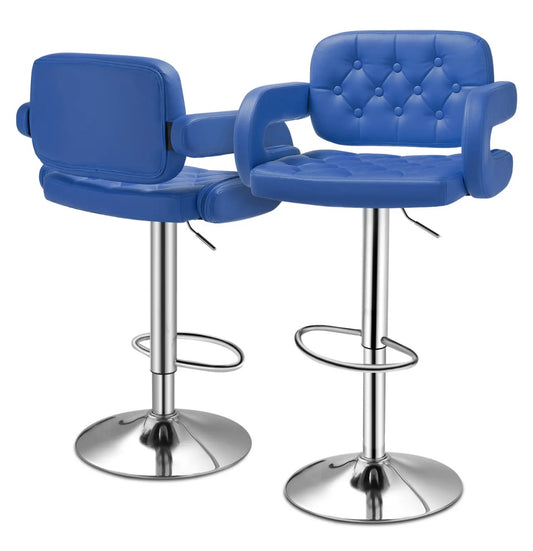 2 Blue Bar Stools