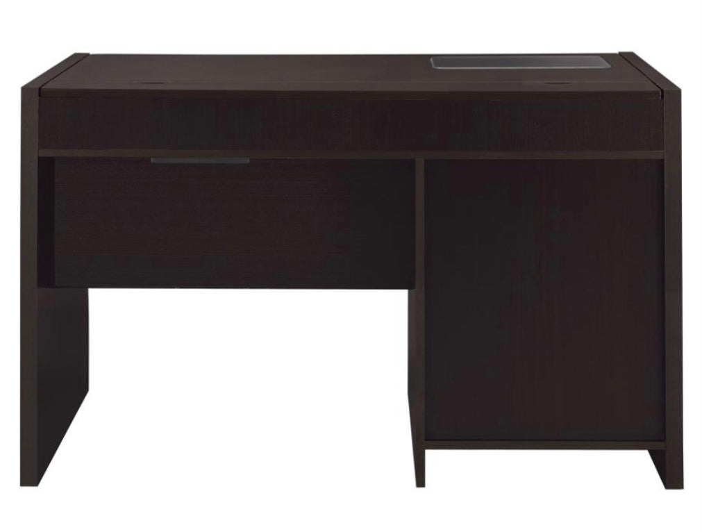 Halston Rectangular Connect-it Office Desk Cappuccino 800702