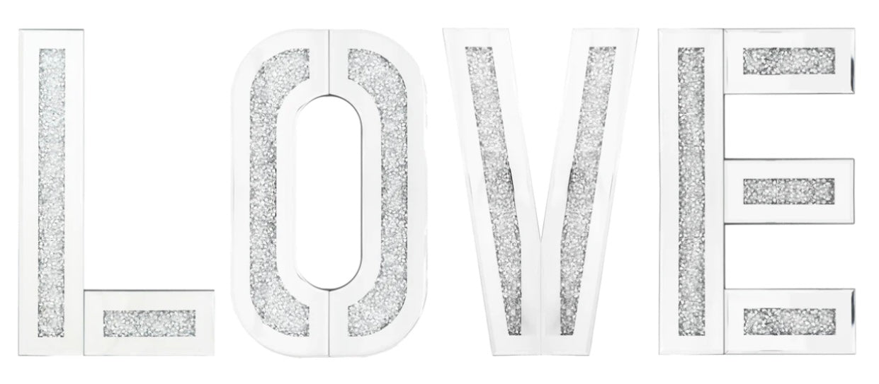 Glass LOVE Sign Wall Decor SH-LOVE