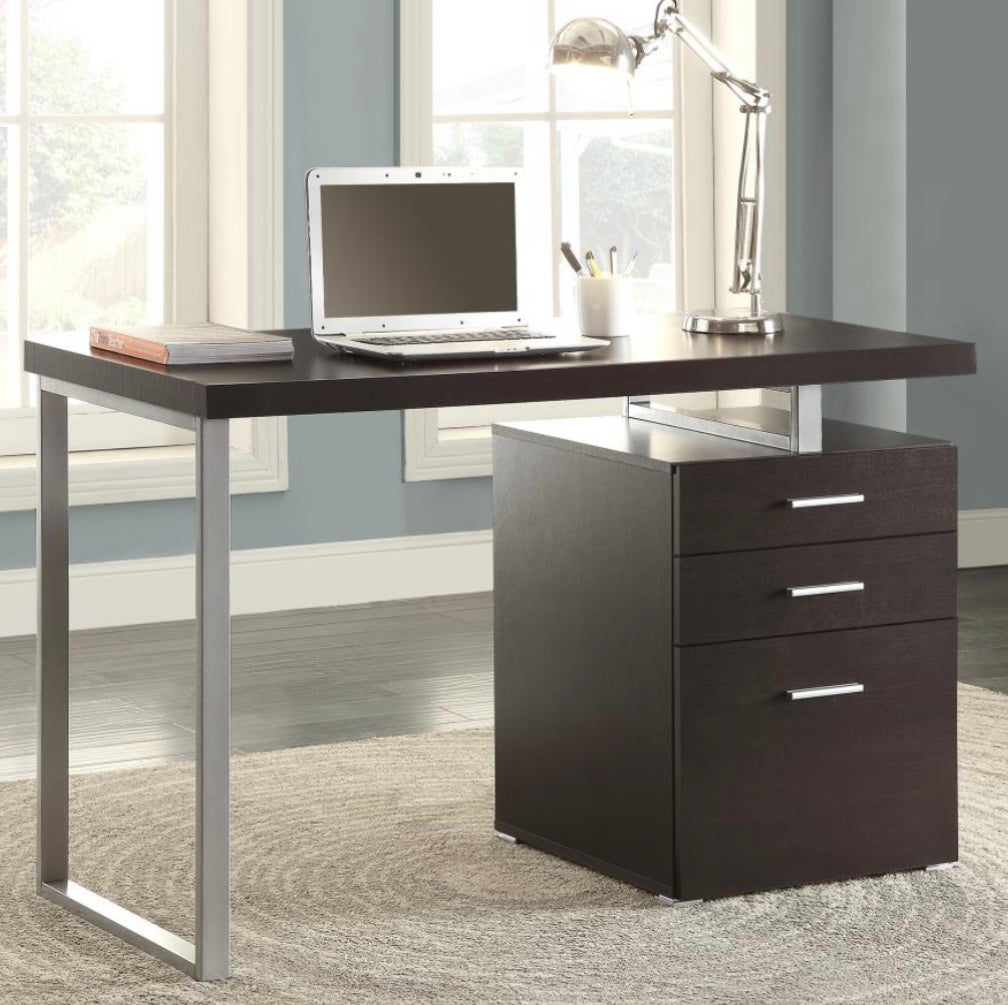 Brennan 3-drawer Office Desk Cappuccino 800519