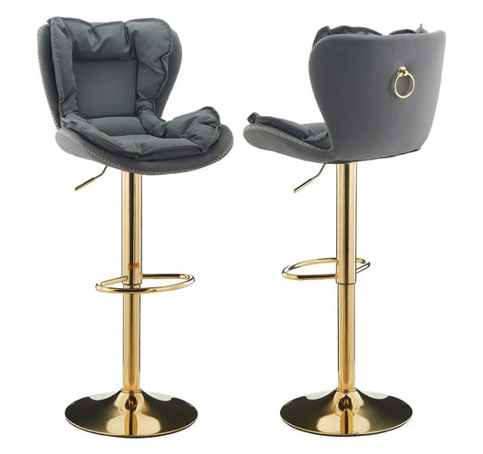 2 Gray Bar Stools