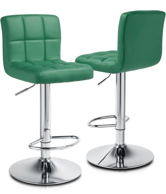 2 Green Bar Stools