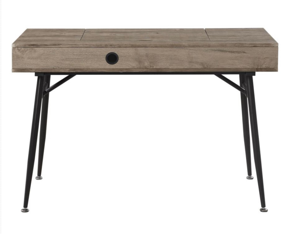 Rafael 1-drawer Writing Desk Rustic Driftwood 801935