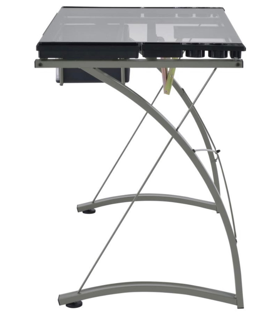 Melo 3-Drawer Drafting Desk Champagne 800986