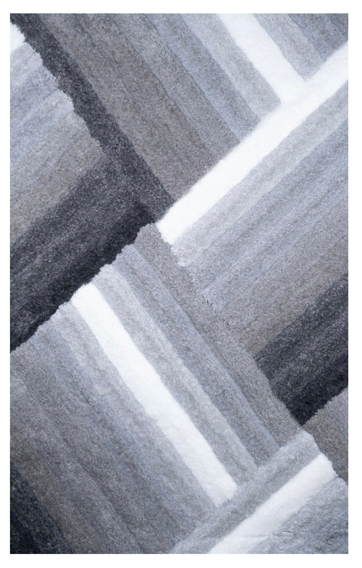 Gray Striped Area Rug SH20612