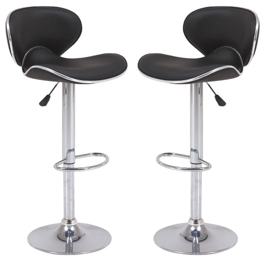 2 Black Bar Stools
