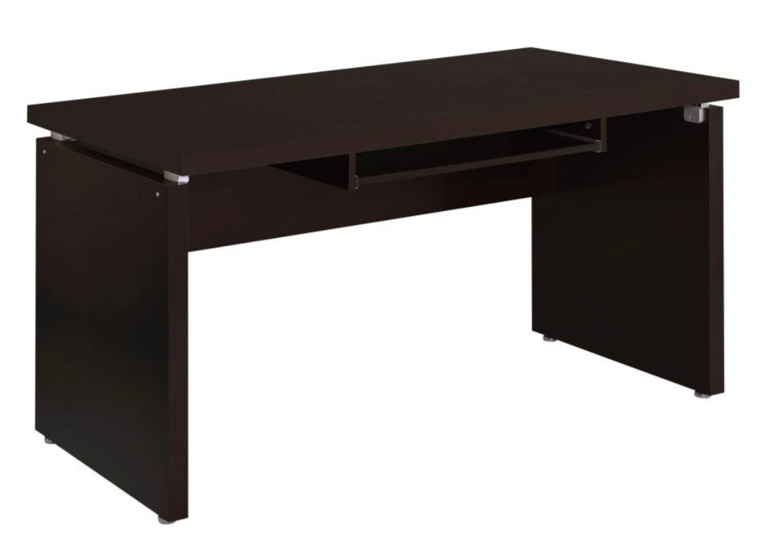 Skylar Computer Desk with Keyboard Drawer Cappuccino 800891