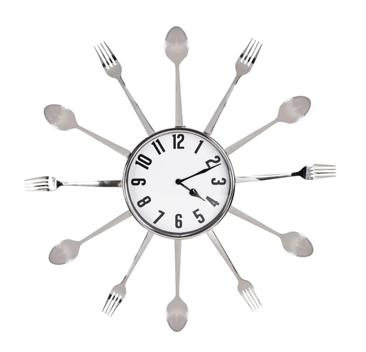 Stainless Steel Utensil Wall Clock 22" SH-6578