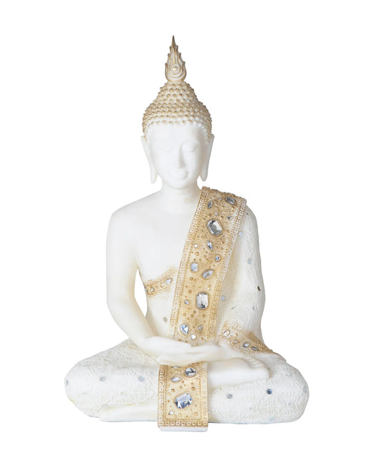 White/Gold Sitting Buddha SH9448401A