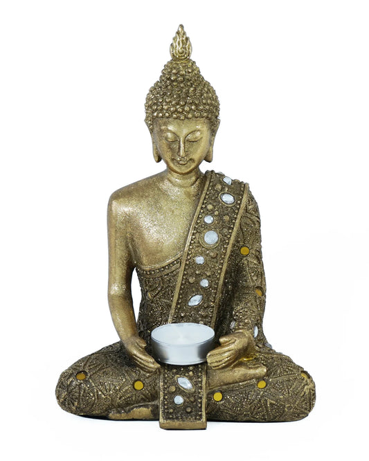 10" Gold Sitting Buddha SH9448701