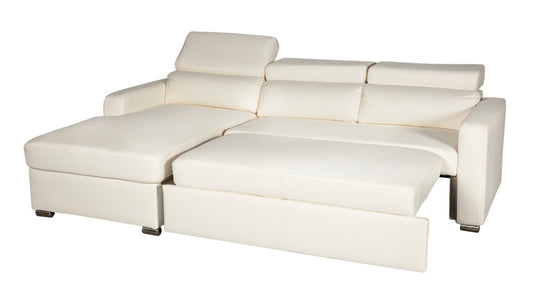 Kahlil Sectional White Left
