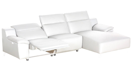 Melanie Sectional White Right