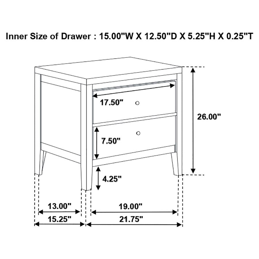 4 PCS Carlton Queen Bedroom Set 202091Q-S4