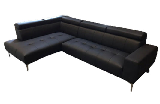 Turin Sectional Black LEFT