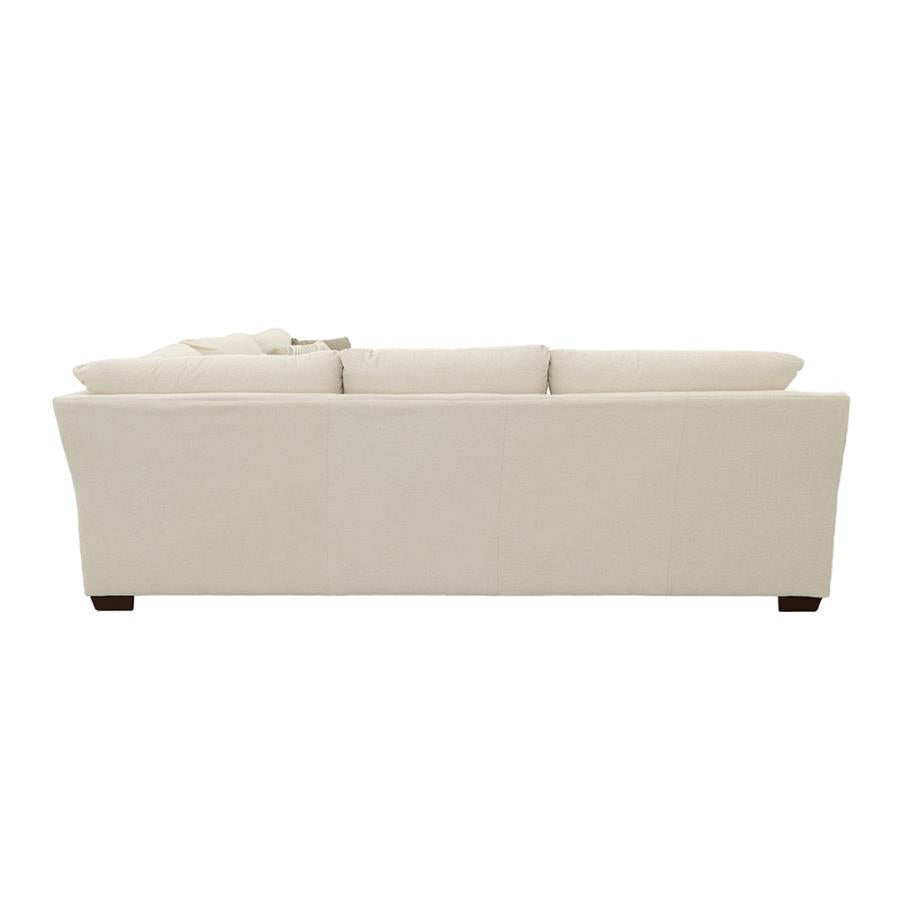 Aria L-shaped Sectional with Nailhead Oatmeal 508610