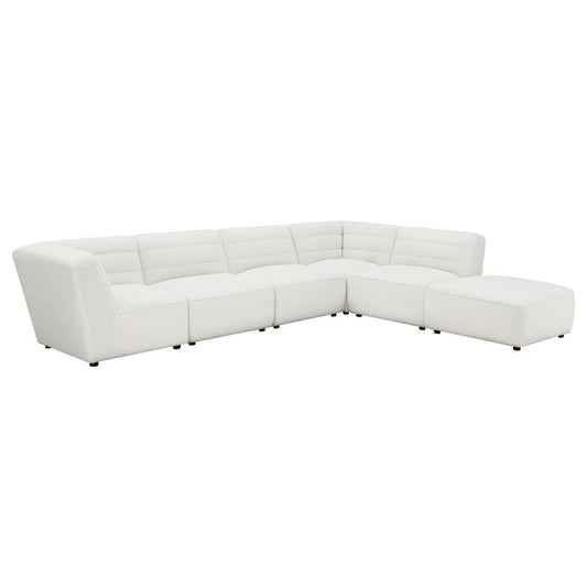 Sunny 6-piece Upholstered Sectional Natural 551621-SET