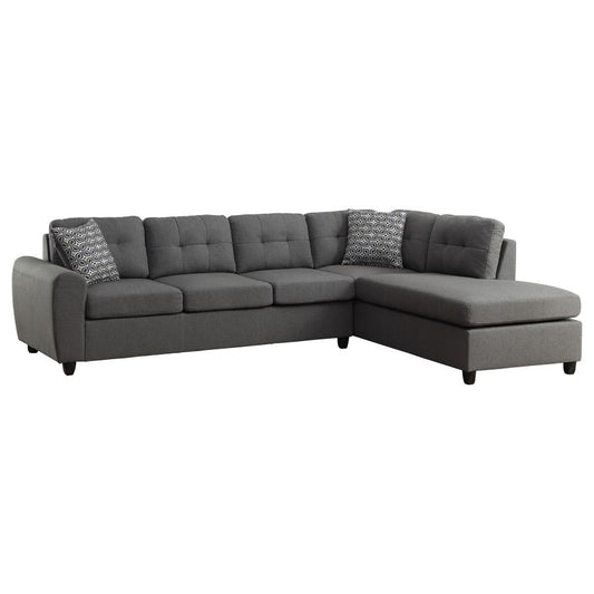 Stonenesse Tufted Sectional Grey 500413