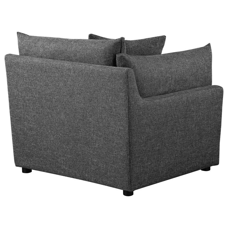 Sasha 6-Piece Upholstered Modular Sectional Barely Black 551681-SET