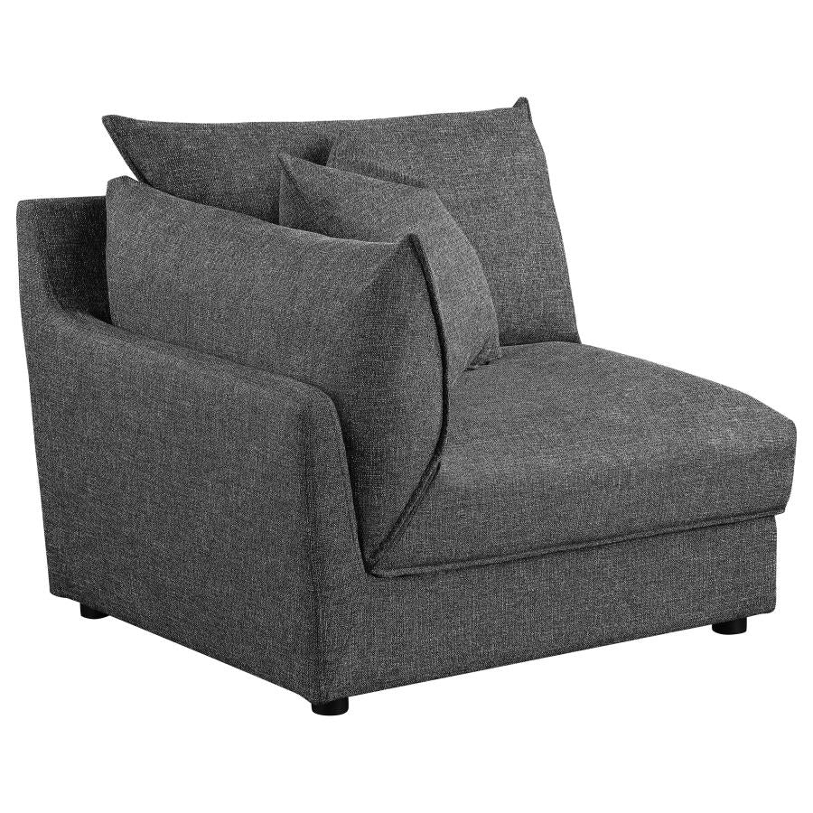 Sasha 6-Piece Upholstered Modular Sectional Barely Black 551681-SET