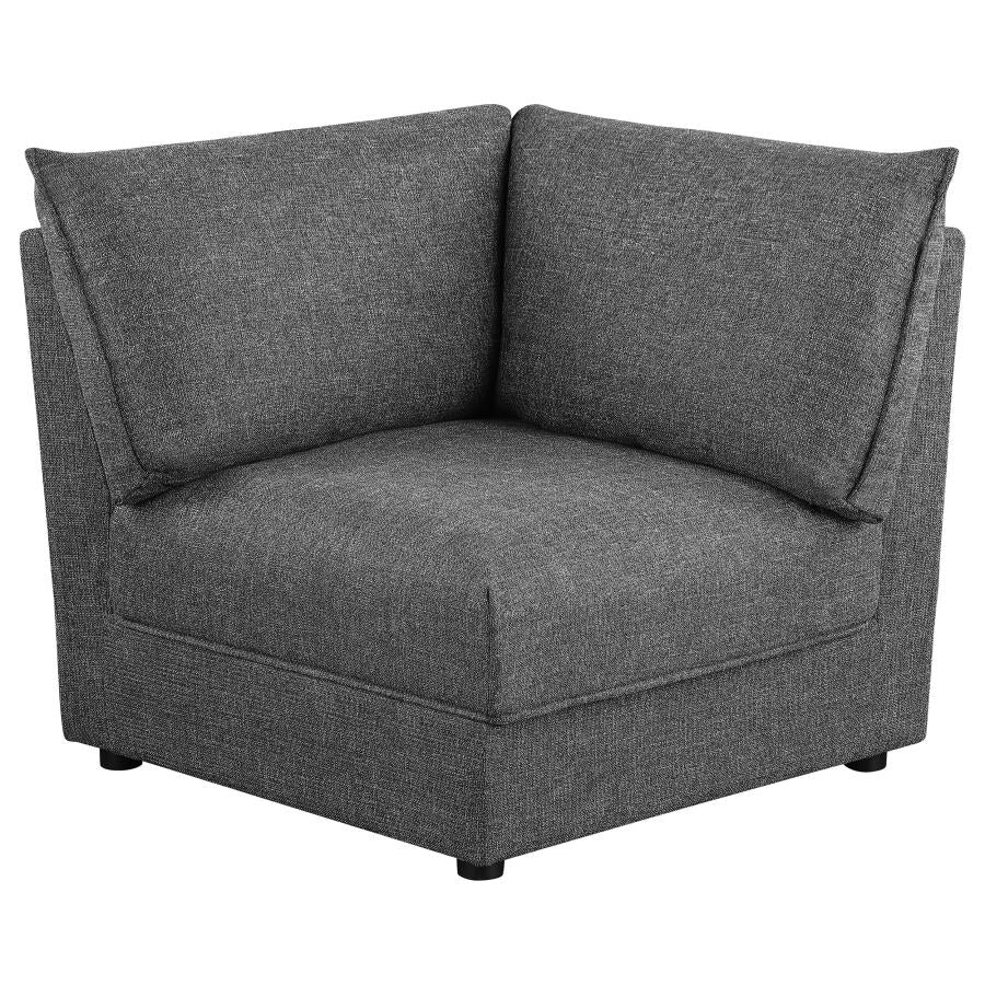 Sasha 6-Piece Upholstered Modular Sectional Barely Black 551681-SET
