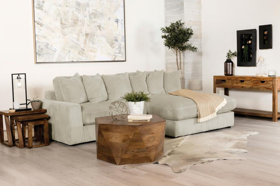 Reversible Blaine Upholstered Sectional Sofa Sand 509899