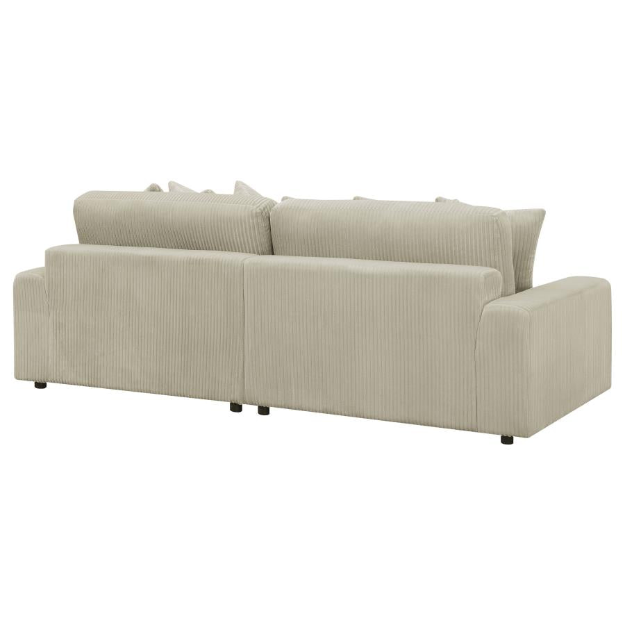 Reversible Blaine Upholstered Sectional Sofa Sand 509899