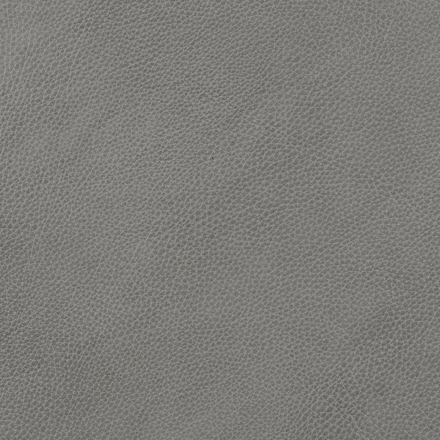 2 PCS Grayson Sofa and Loveseat Grey ( Genuine Leather ) 506771-S2