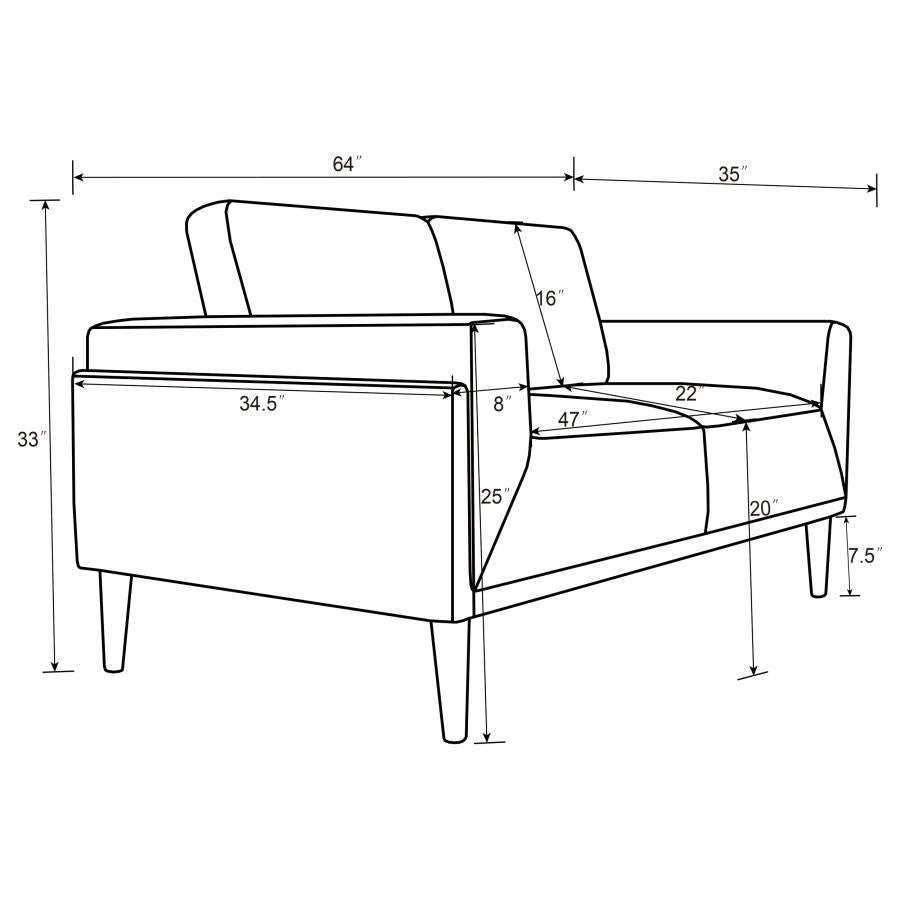 2 PCS Rilynn Sofa and Loveseat 509521-S2