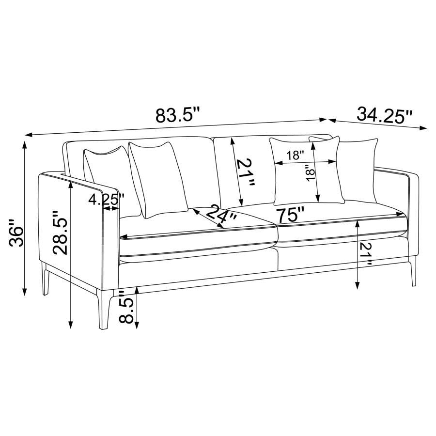 2 PCS Apperson Sofa and Loveseat 508681-S2