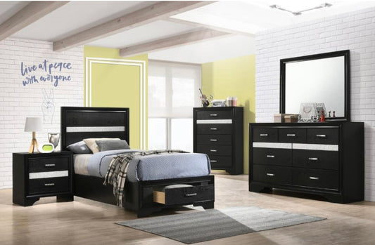 4 PCS Miranda Twin Bedroom Set 206361T-S4
