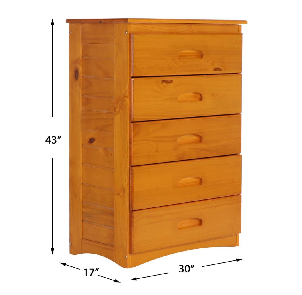 5 Drawer Chest Honey 2155