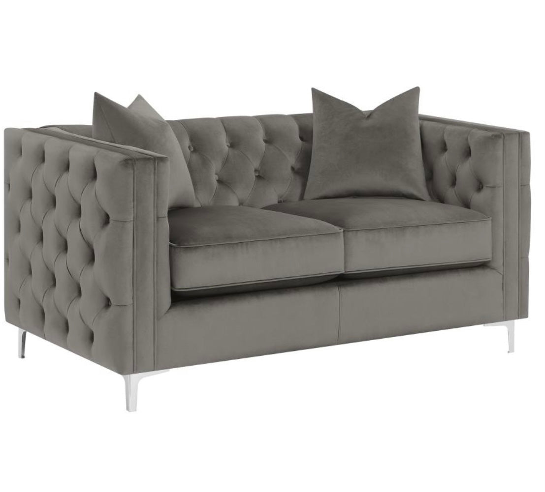 2 PCS Phoebe Sofa And Loveseat Urban Bronze  509881-S2