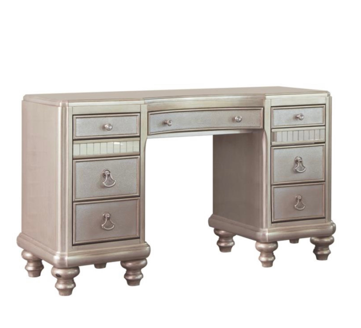 Belmont Vanity Desk, Mirror and Stool 204187-S3