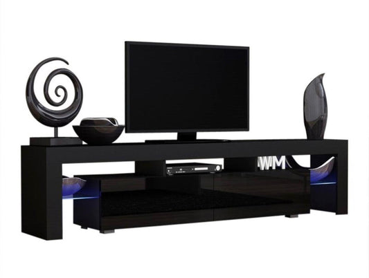 Soporte de TV LED negro de 72" de largo