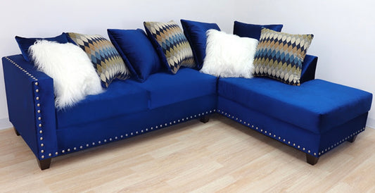 Sectional Blue Velvet U300SEC