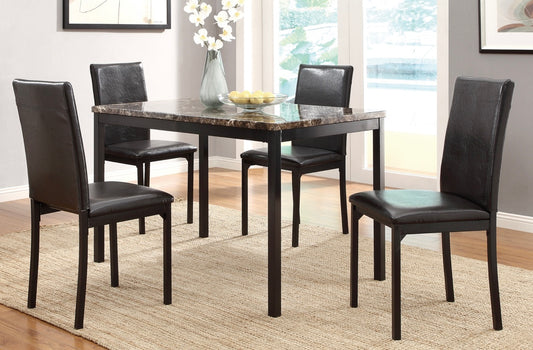 5 PCS Dining Table Set Tempe Collection Dining Table Set 2601-48